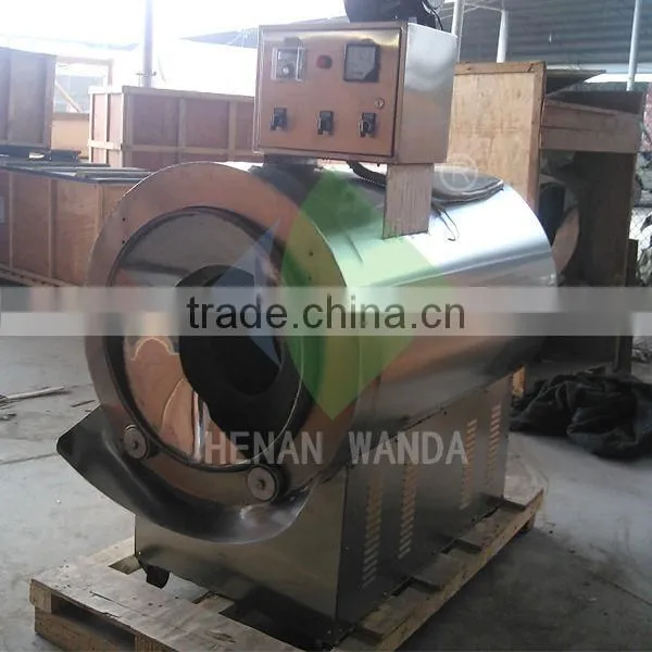 Stainless Steel small Walnut nuts electric roasting machine manufacturer/peanut roaster
