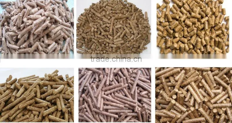 Small Wood Pellet Machine / 0.2-4T/H CE Certification Ring Die Wood Pellet Hammer Mill