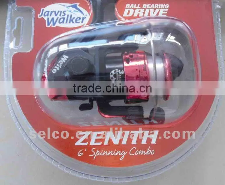 Stock fishing combo set fishing rod and reel