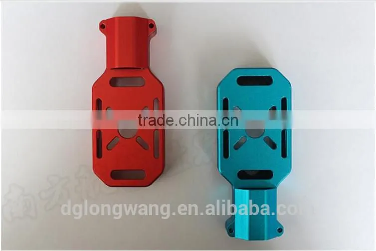 Custom oxidizing cnc machining for Al quadcopter parts from Fji