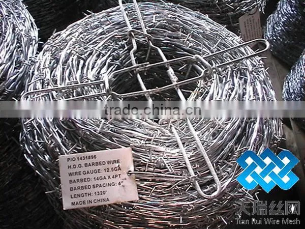 High quality different types of galvanized barbed wire