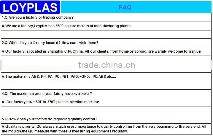 Custom High quality nut inserting plastic injection molding