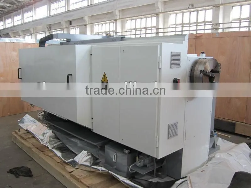 CNC Oilfield Lathe With Front & Rear Chucks and 8" spindle bore