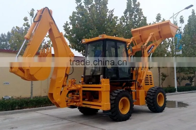 3-8ton backhoe loader with air condition and hammer line