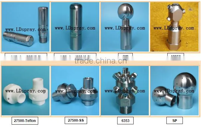 180 degree,270 degree,360 degree rotating cleaning washing tank sprayer nozzles