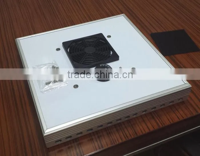 Solar powered mini greenhouse ventilation fan