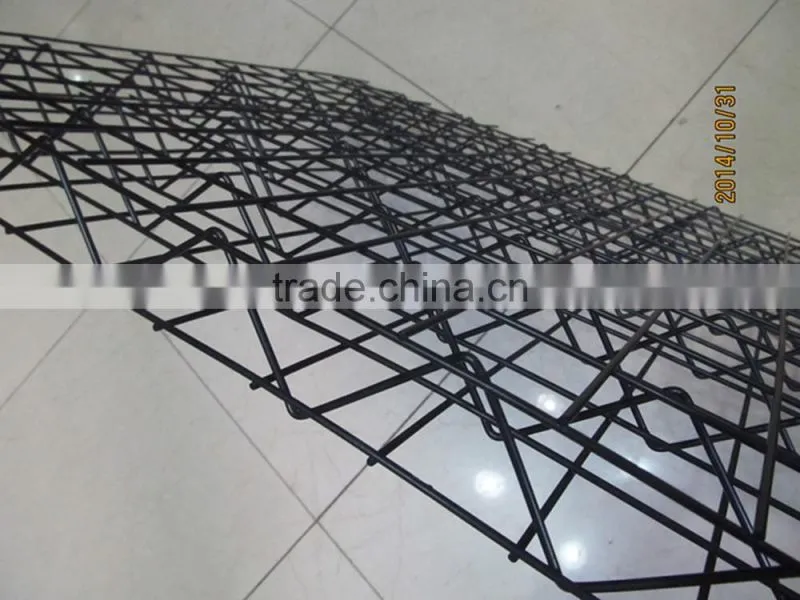 2016 the new design Powder painted black 3D trellis wire mesh panels