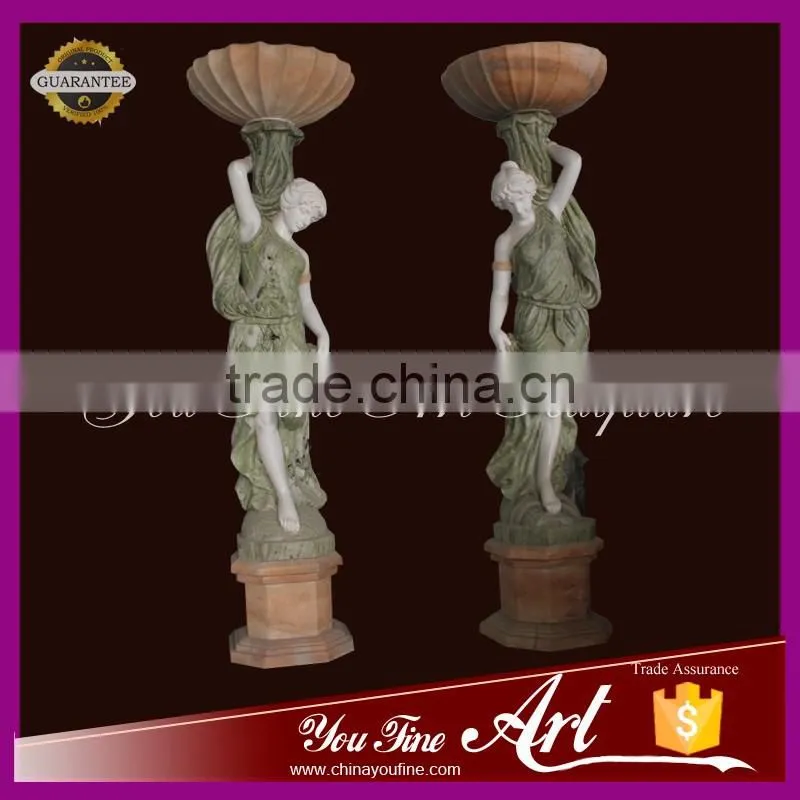 high quality marble figure planter woman planter