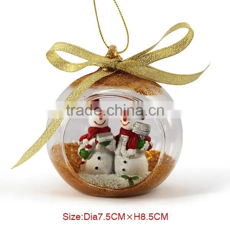 Clear glass material christmas decoration ball