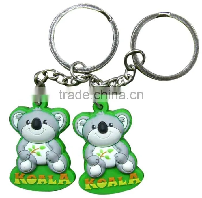 Lovely Design cartoon shape pvc keychain