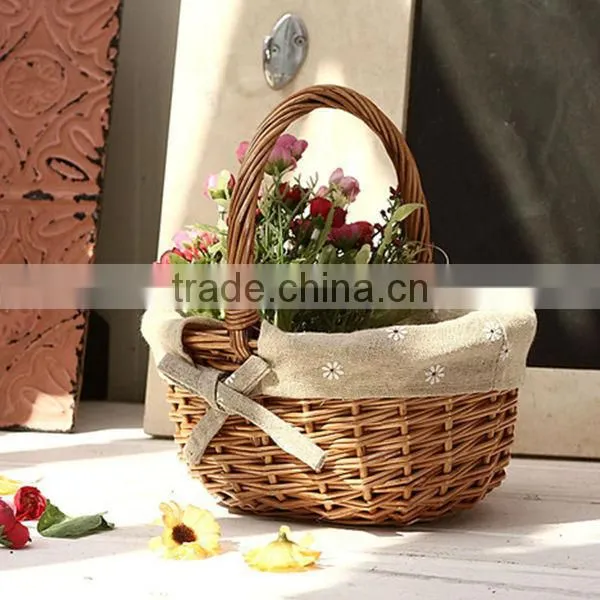 New style christmas small wicker gift baskets