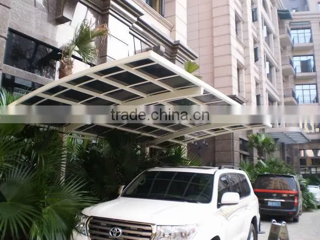 Polycarbonate steel carports with ISO and CE Certificate