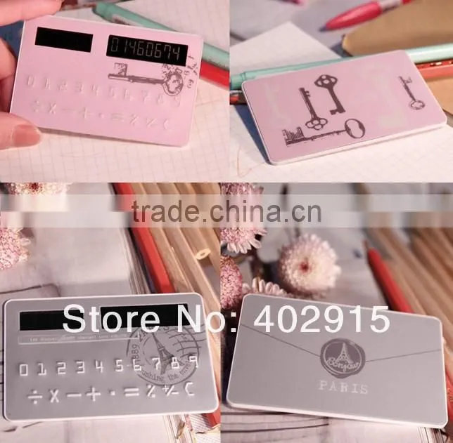 Supply Creative fashion Card calculator / pocket calculator --Pink key