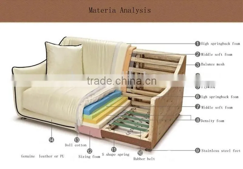 Hot sale cheap PU/genuine leather single sofa ND020
