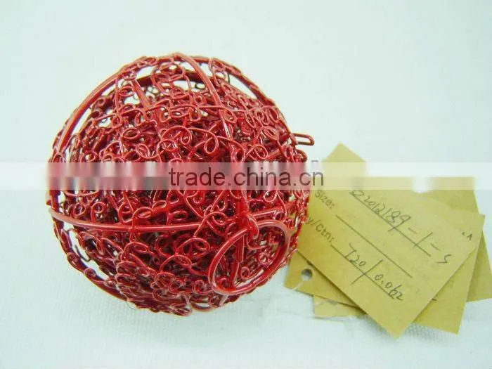 Set of five metal Christmas gift ball for wholesale
