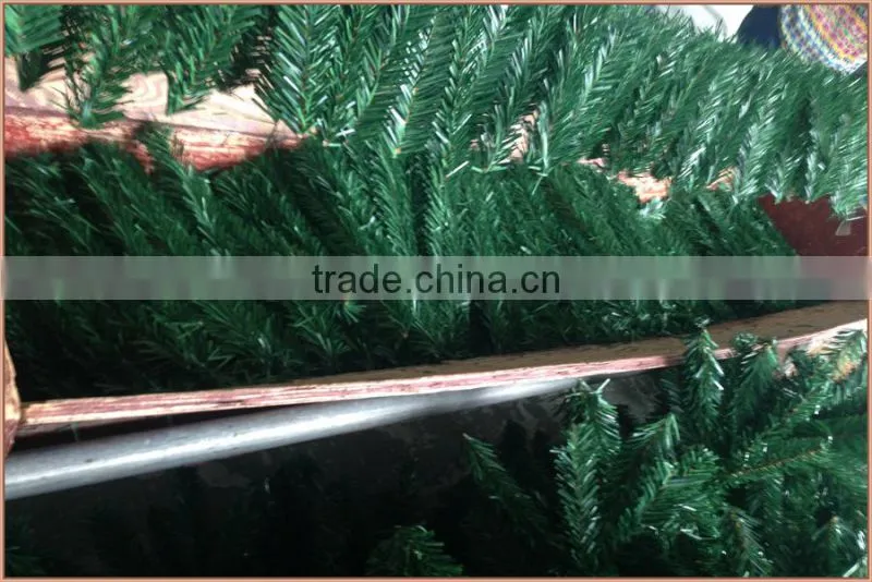 Fire retardant green christmas garlands