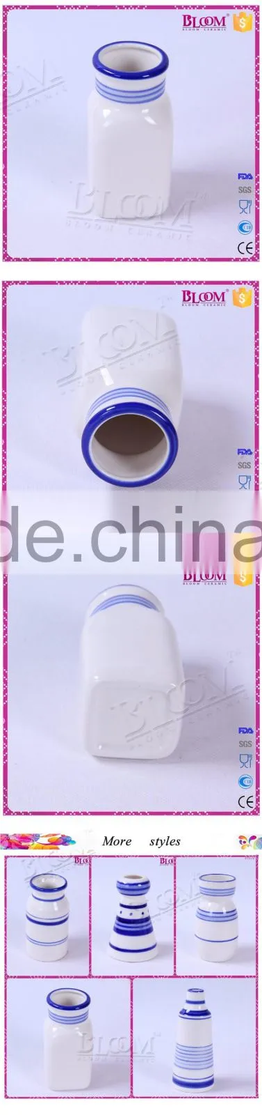 wholesale white ceramic flower vases for home decor
