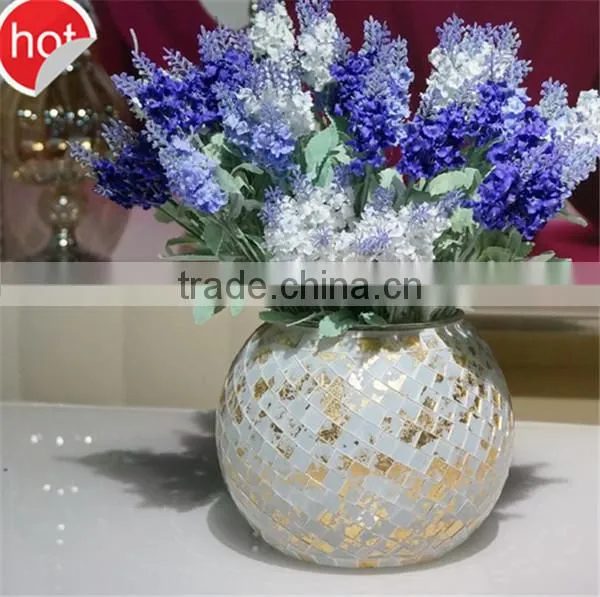 wholesale bubble glass vase hand made mouth blown glass vase