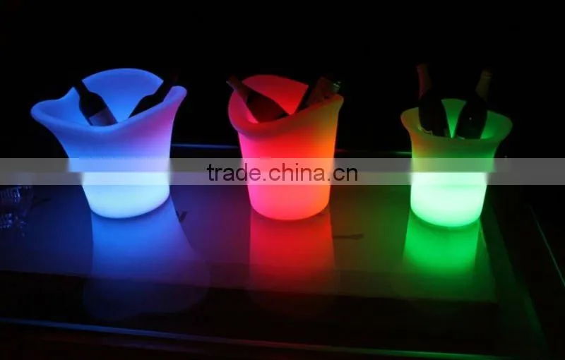 Colorful recharge LED bar ice bucket EW002