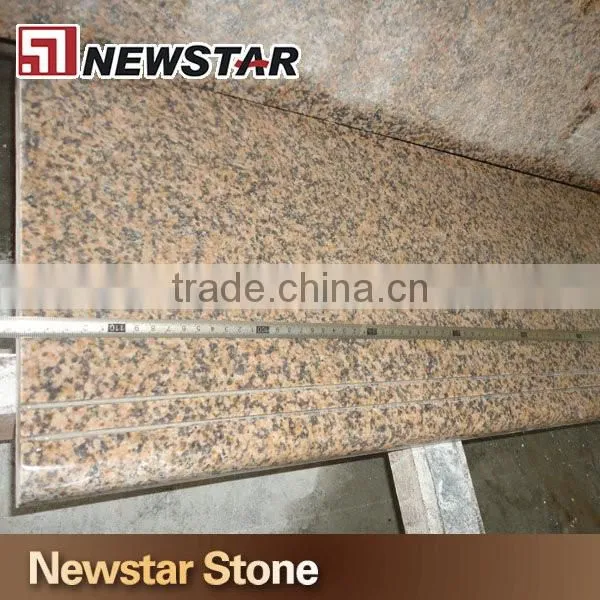 Polished Chrysanthemum yellow granite staircase