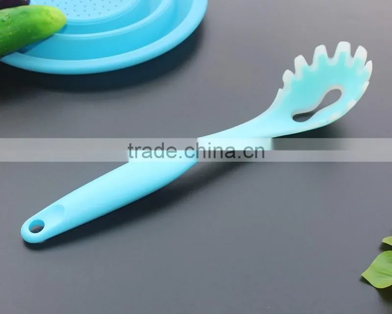 CK-3124 High quality non-stick 6pcs gadget silicone kitchen cooking tools set nylon kitchen utensil set with PP handle