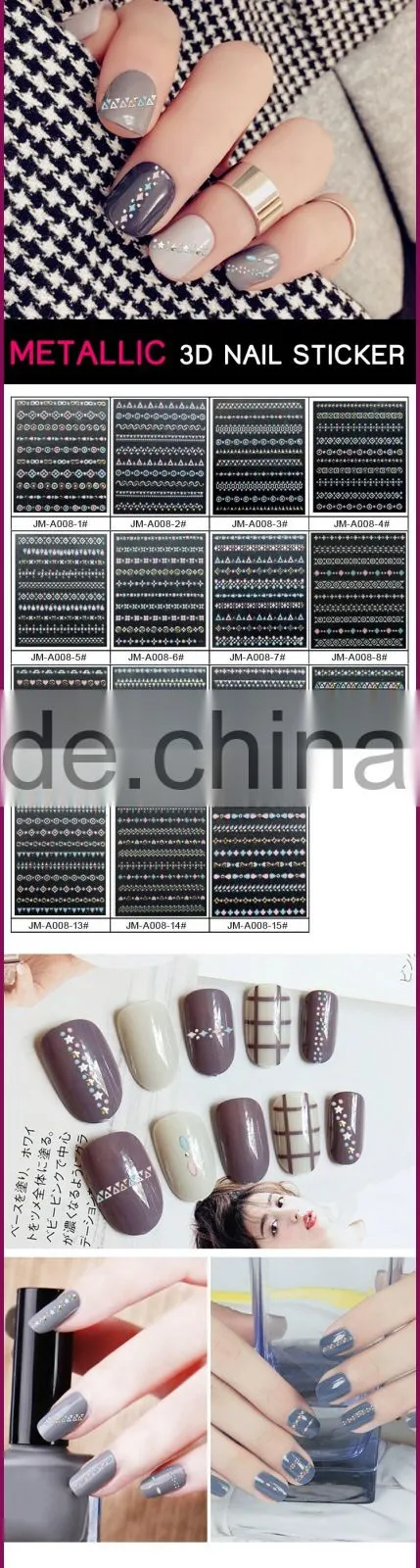 New Air Metallic Nail Art Sticker