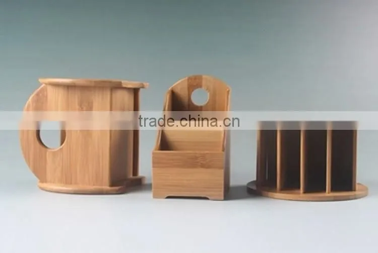 Useful multi-functional high quality bamboo pencil/pen box
