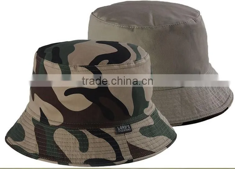 100% cotton bucket hat camo bucket hat for adult and kid