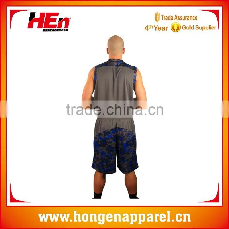 Hongen apparel sublimation print basketball apparel with your logo, name and number