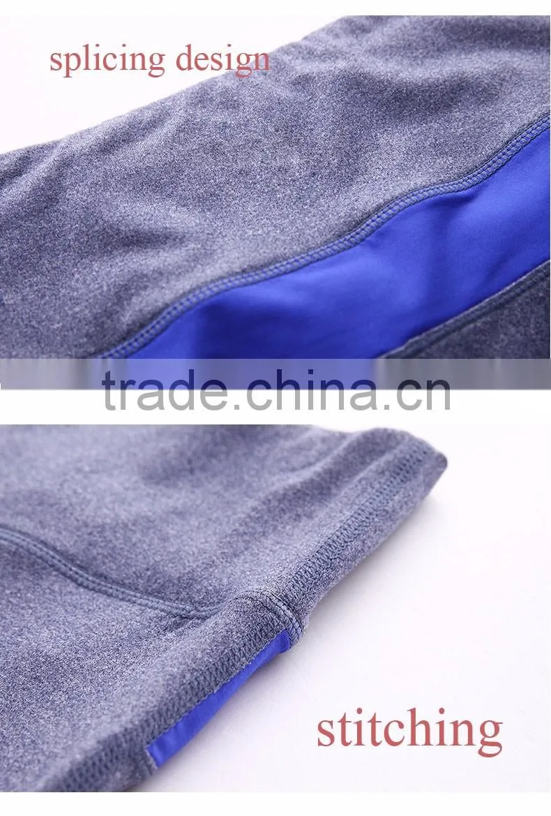 splicing 80% polyamide 20% elastane women's yoga capri leggings