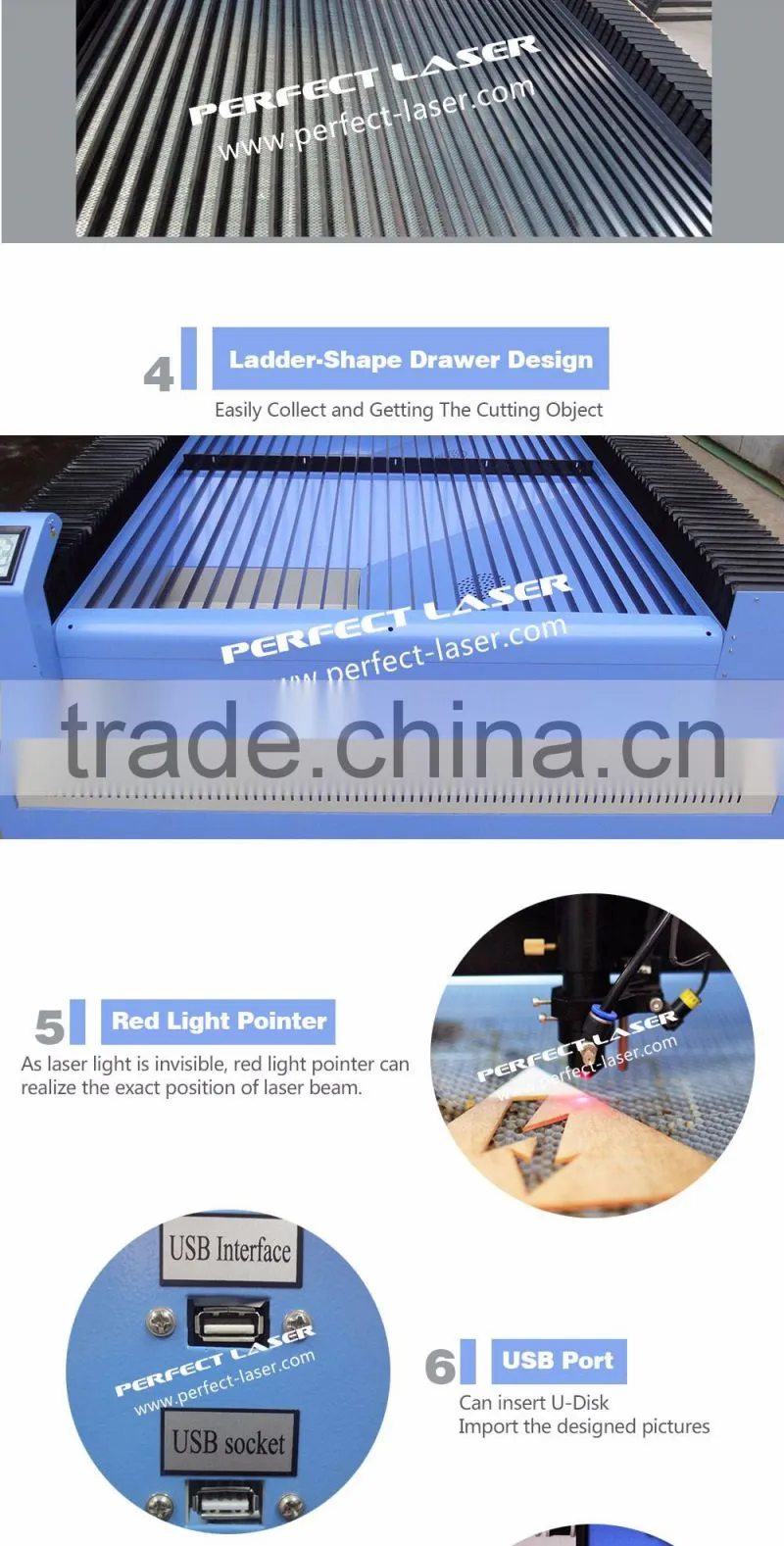 Perfect Laser PEDK-130180 100W Laser Engraving Machine with CE