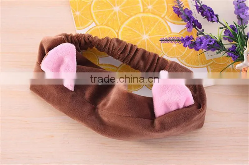 Wholesale women cheap headband Hair Band Bow For Facial Makeup good quality