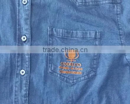 mens denim shirt with 100% cotton