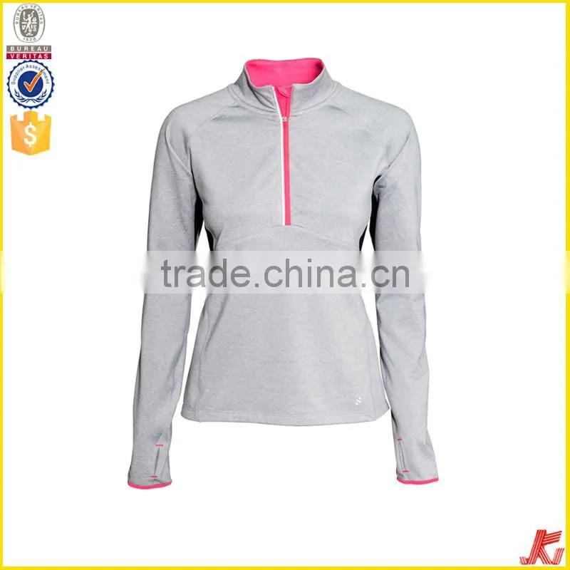 2015 new model women sportswear half zipper-up jacket