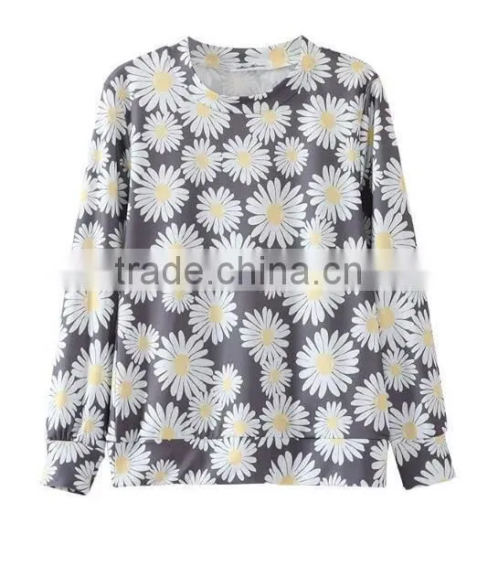 Runwaylover EY2353B New Design 2017 Ladies Fashion Printed Hoodies