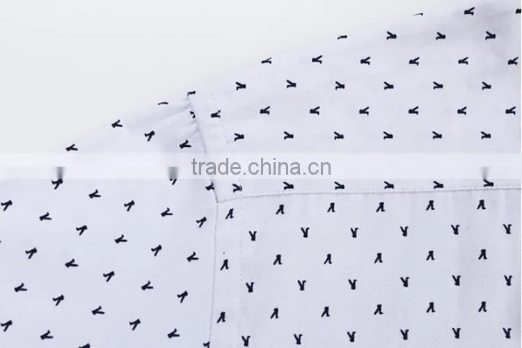 Alibaba long sleeve man's dress fashionable Printed work cotton uniform elongated t shirt