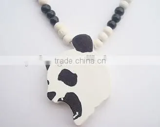 wholesale hip hop wooden large animals bead necklace