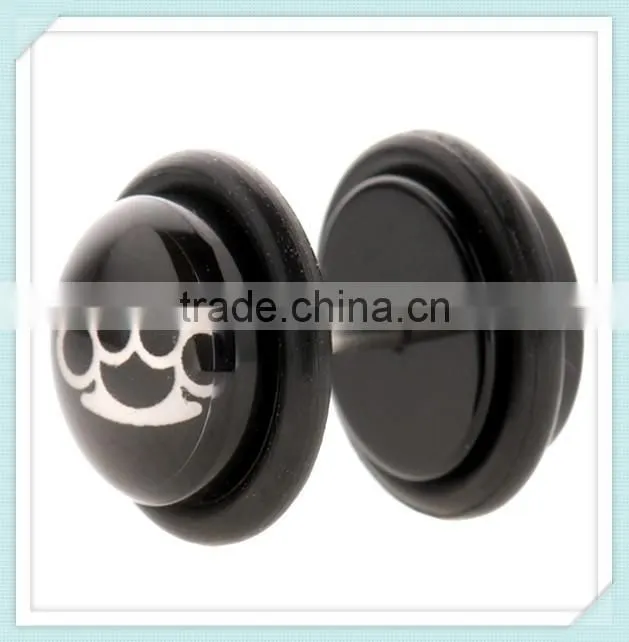Different Design Fake Cheater Plug Acrylic Earrings Body Piercing Jewelry