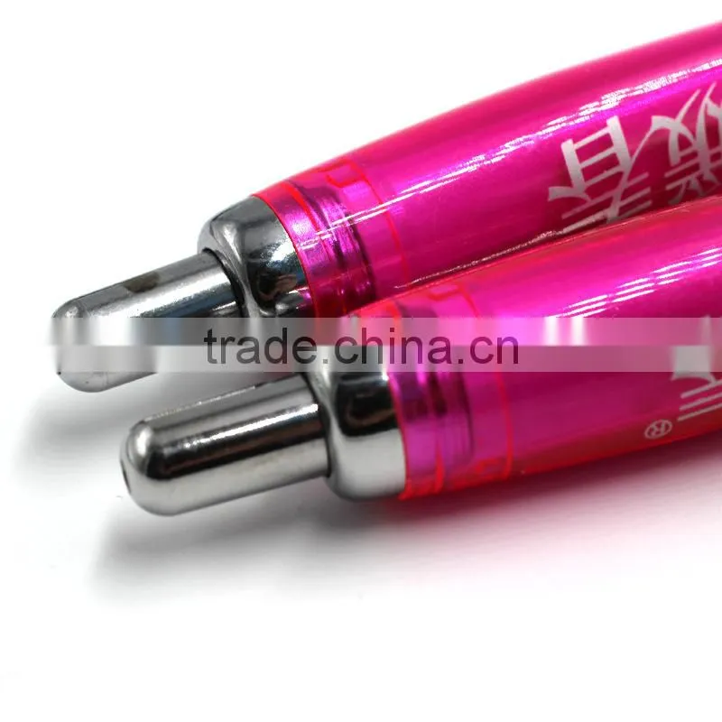 Cheap plastic promotional logo slogan print office ball pen