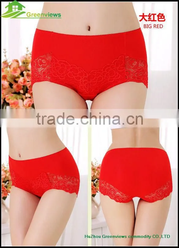 High quality newest women Bamboo fiber underwear girl lace boyshort ladies hipster women bamboo underwear panties