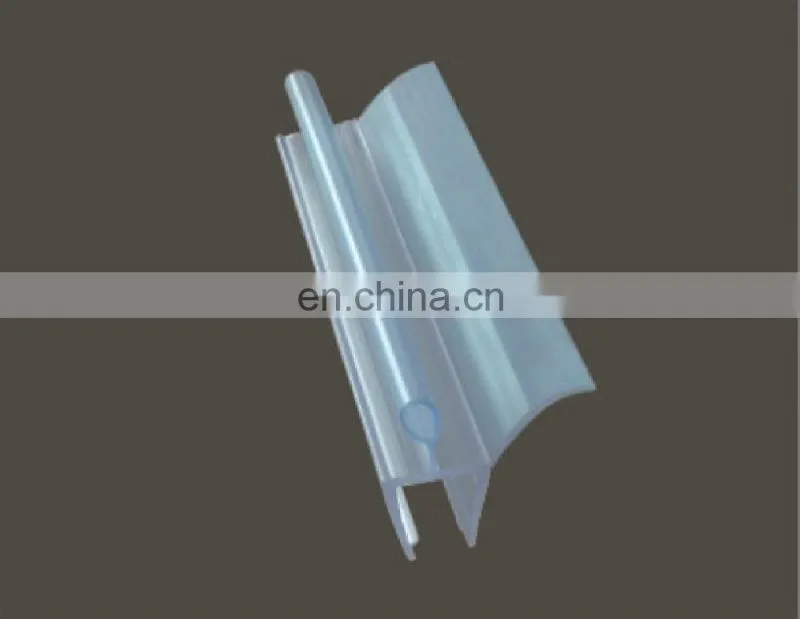 PVC shower door water proof strip for the bottom of the 6mm, 8mm, 10mm, 12mm glass doors