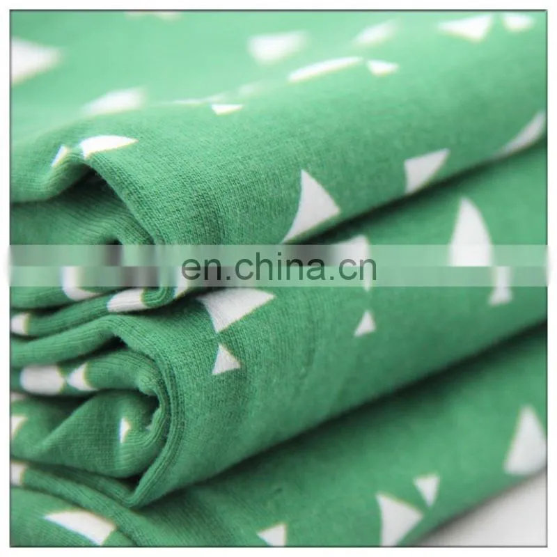 Cotton spandex jsrsey printed fabric