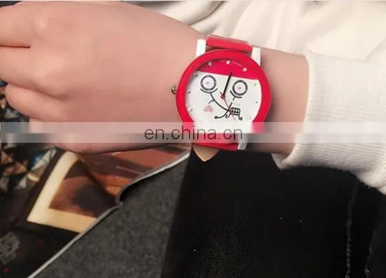 Top Quality Fashion Diamond Leather Quartz Analog Watch Bicycle Watch Children Students Wrist watch