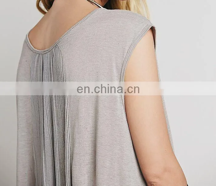Cap sleeve woman knit midi dress ,fashionable woman loose fix dress