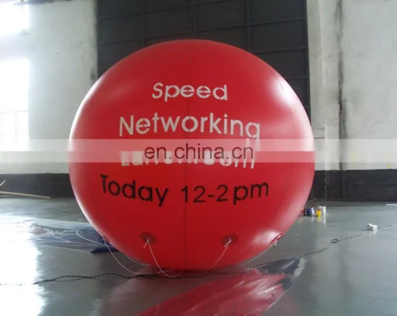 low price mimi inflatable helium balloon with red colors