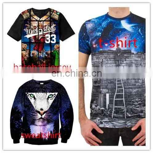 sublimation custom made long sleeve sports tops / fitness wear