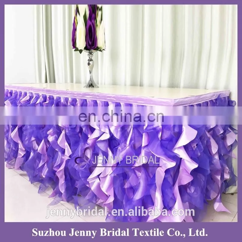 TS055H curly willow table cloth argos custom table cloth