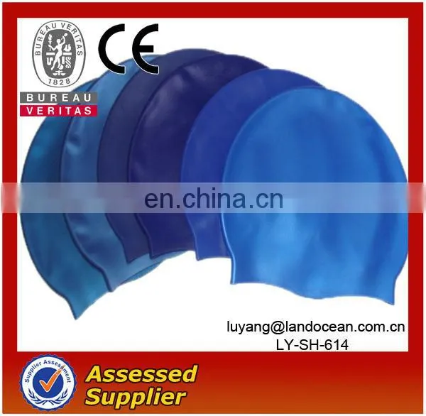 Fashionable Custom Design Silicone Swim Caps