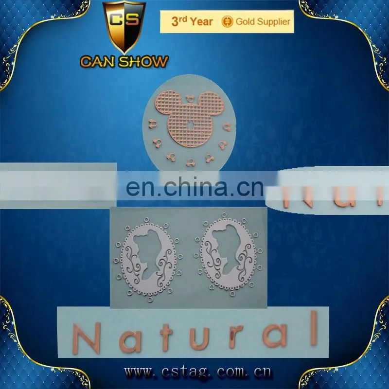 Cartoon character avatar metal logo stickers