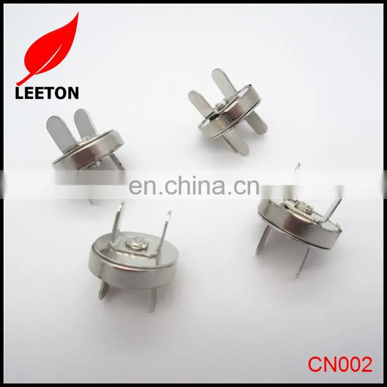 Factory supply 14mm magnetic snap fastener for bag